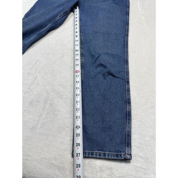 Sézane Denim Jean Sz40 (US 8) Med Wash High Rise Straight Leg French Minimalist - Picture 7 of 9
